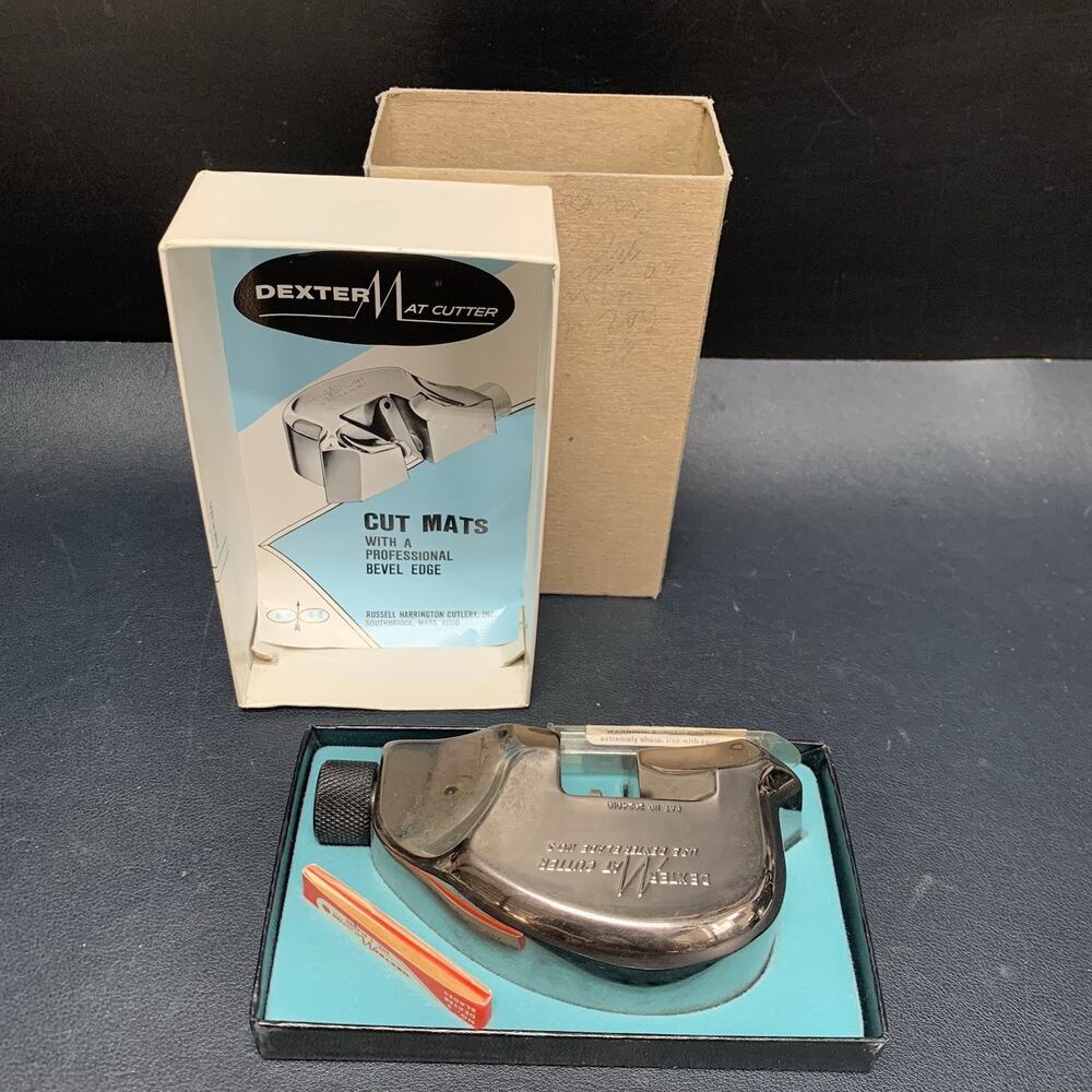 Vintage Dexter #3 Mat Cutter Russell Harrington Cutlery Original Box Extra Blade
